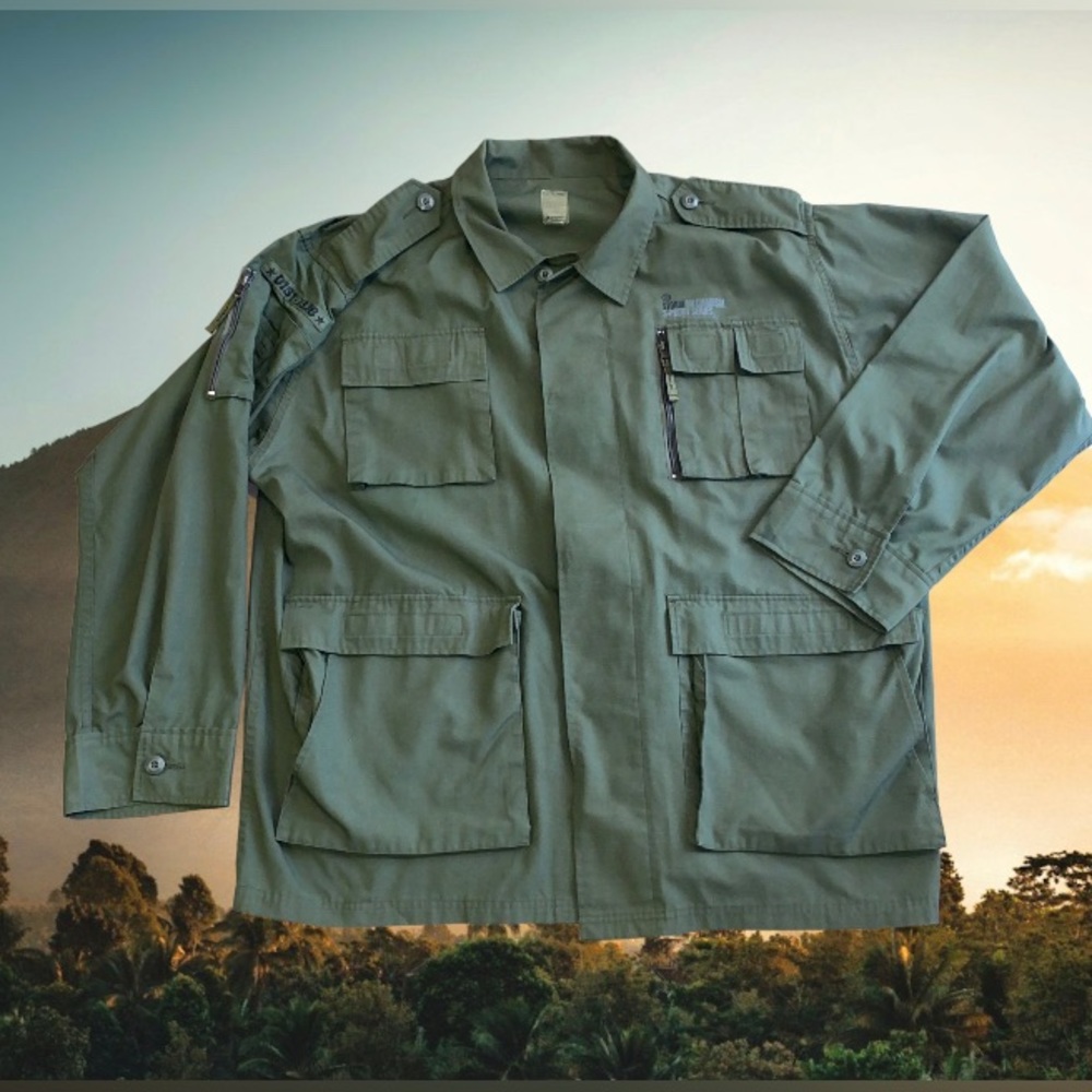 NOS VTG 1978 F-16c storm military cargo chore jacket mens 2XL made in korea